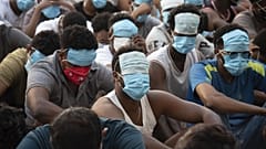 أشخاص من الصين وفيتنام وإثيوبيا يُعتقد أنه تم الاتجار بهم وإجبارهم على العمل في مراكز الاحتيال في شرق ميانمار، 26 فبراير/شباط، 2025