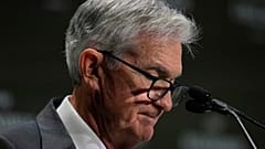 Der Vorsitzende des Board of Governors des Federal Reserve System Jerome Powell spricht während einer Veranstaltung des Economic Club of Chicago, Mittwoch, 16. April 2025.