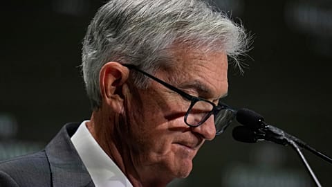Chair of the Board of Governors of the Federal Reserve System Jerome Powell speaks during an event hosted by the Economic Club of Chicago, Wednesday, April 16, 2025.