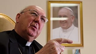 Cardinal Kevin Farrell, head of the Vatican's family and laity office, speaks in Rome on 31 July, 2018.