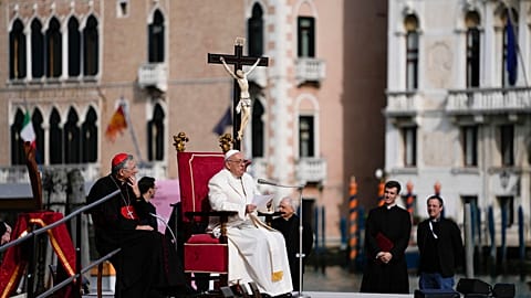 The Pontiff visited Venice for the first time in 2024, including the Vatican pavilion at the 60th Venice Biennale
