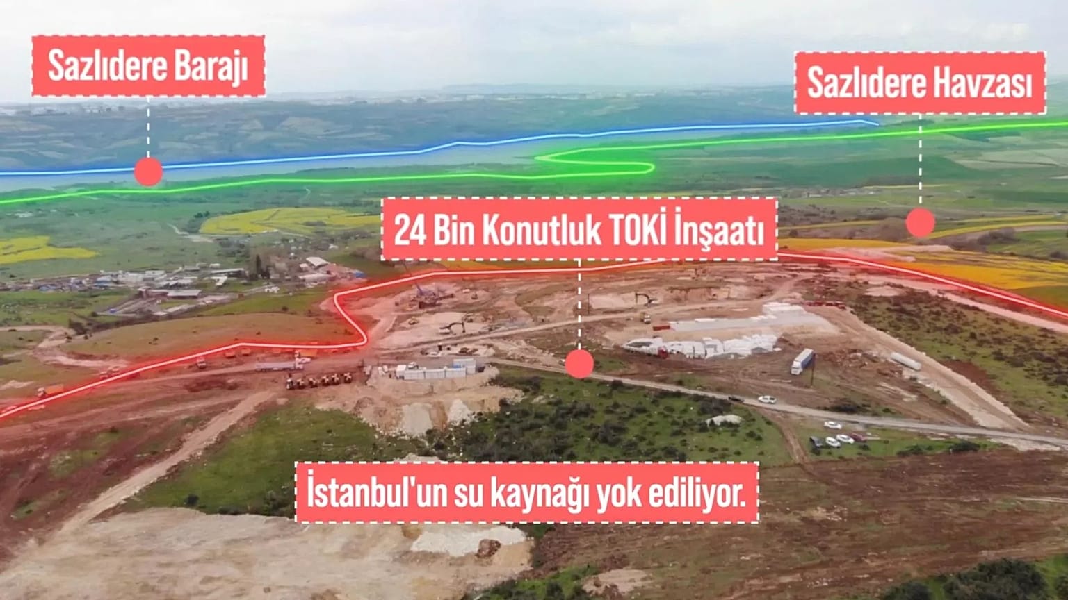 Kanal İstanbul projesi, Sazlıdere Barajı