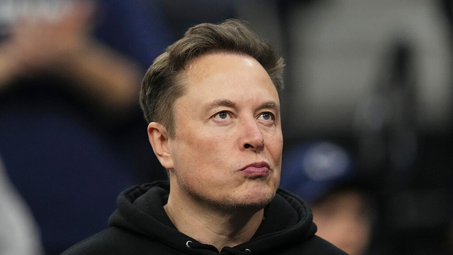 Elon Musk besucht das Finale der NCAA-Ringermeisterschaften am Samstag, 22. März 2025, in Philadelphia.