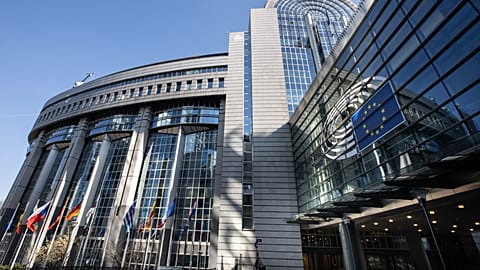 European Parliament's headquarters in Brussels. 