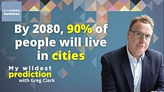 Some 90% of the global population will live in cities by 2080, urbanist Greg Clark says