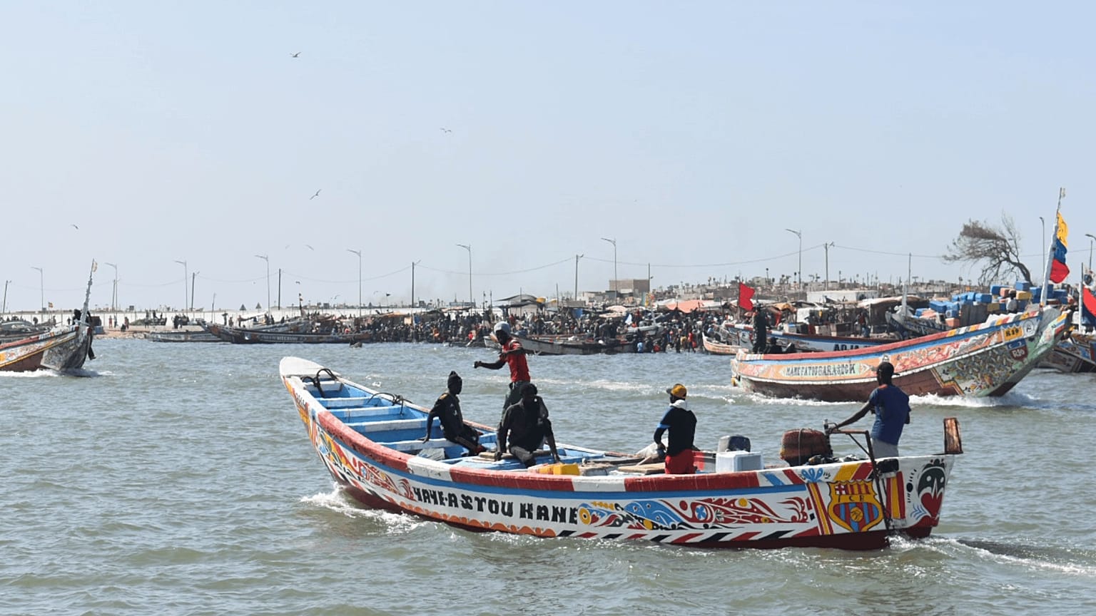 Pescadores no Senegal. 