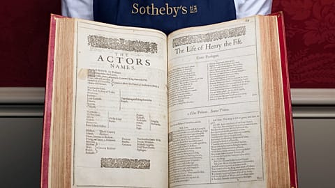Un ensemble d'éditions originales de pièces de Shakespeare pourrait atteindre plus de 5 millions d'euros lors d'une vente aux enchères 