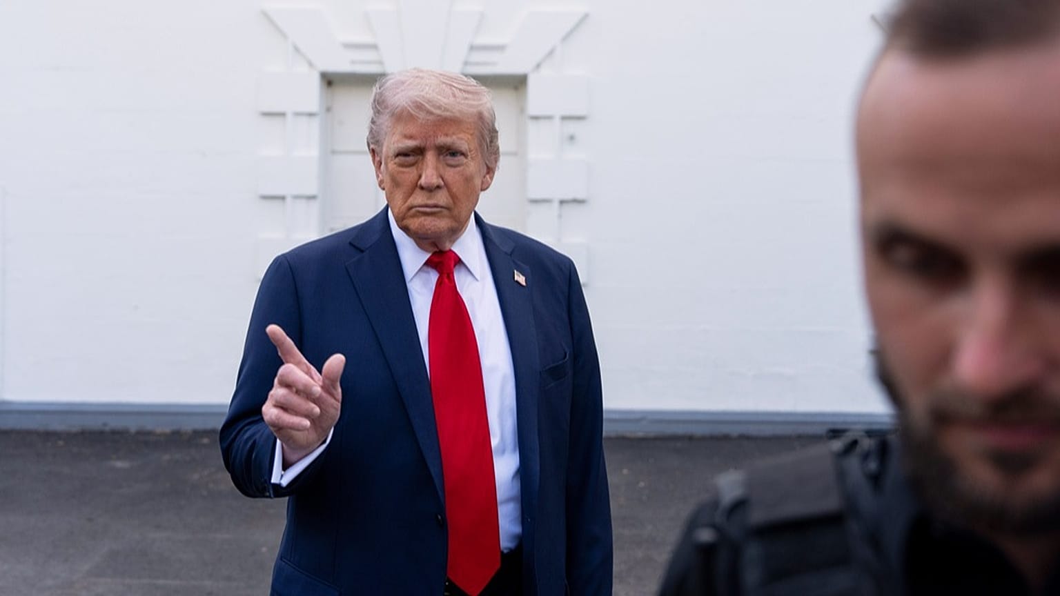 Donald Trump à la Maison Blanche, le 23 avril 2025.