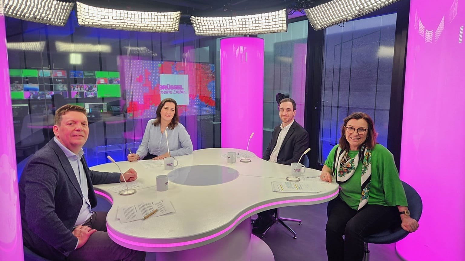 Maïa de La Baume avec Tilly Metz, David Drui et Benoît Cassart