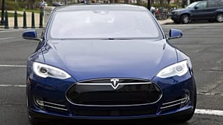 Un Tesla Model 90D durante una demostración de coches autoconducidos en Capitol Hill, el martes 15 de marzo de 2016, en Washington.