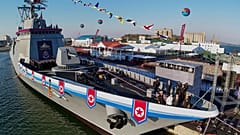 North Korea unveils new naval cruiser