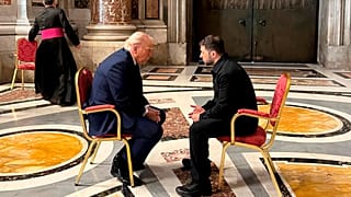 Встреча Владимира Зеленского и Дональда Трампа в Риме