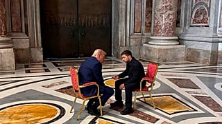 Дональд Трамп и Владимир Зеленский, Ватикан, 26 апреля 2025