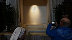 Grabmal von Papst Franziskus in Santa Maria Maggiore, Rom, 27. April 2025