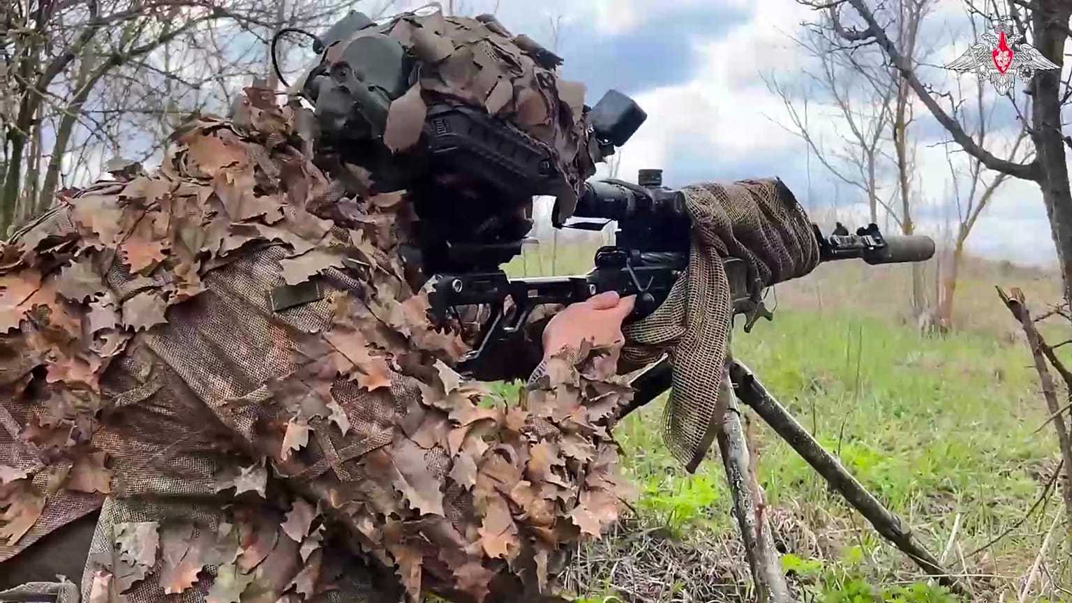 Militares russos na linha da frente