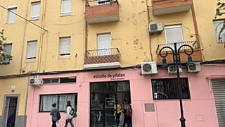 Some businesses like this Pilates studio have reopened since the DANA floods but many remain closed