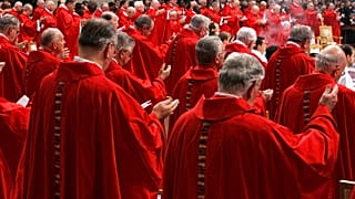 Die zur Wahl des Papstes im Konklave einberufenen Kardinäle