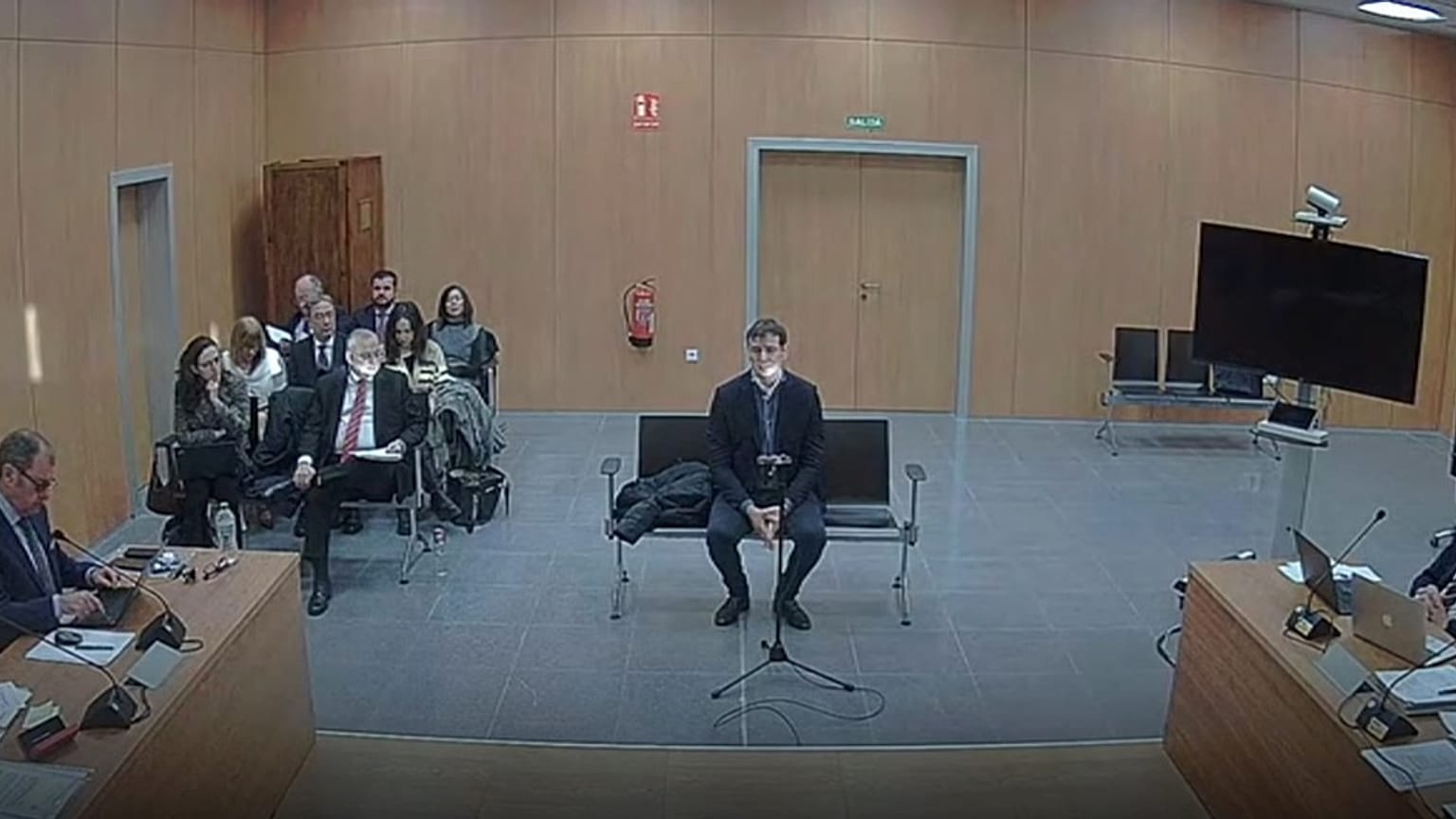 El hermano de Pedro Sánchez, David Sánchez, durante el juicio. 