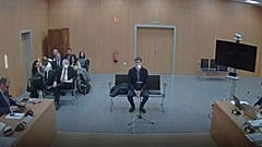 El hermano de Pedro Sánchez, David Sánchez, durante el juicio. 