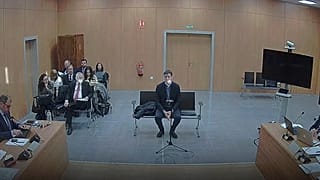 El hermano de Pedro Sánchez, David Sánchez, durante el juicio.