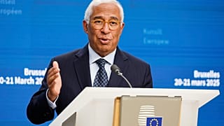 ARCHÍV: António Costa a brüsszeli EU-csúcson, 2025. március 20-án 