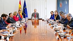 Felipe VI e la riunione del governo alla Moncloa a causa del blackout