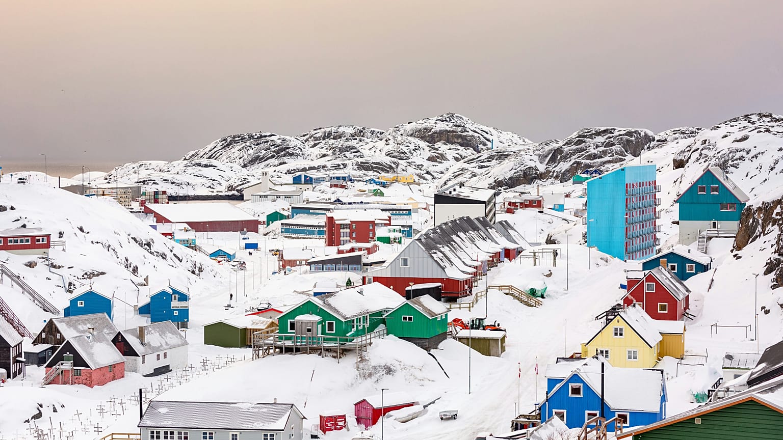 Maniitsoq városa Grönlandon