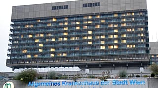 A Bécsi Központi Kórház, ahol a beteget kezelik