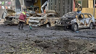 Последствия атаки российских дронов в Черкассах