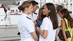 La Reina Letizia visita a la Princesa Leonor en Panamá