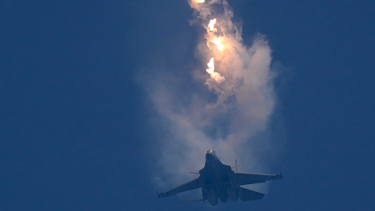 Egy Su30-as egy légibemutatón