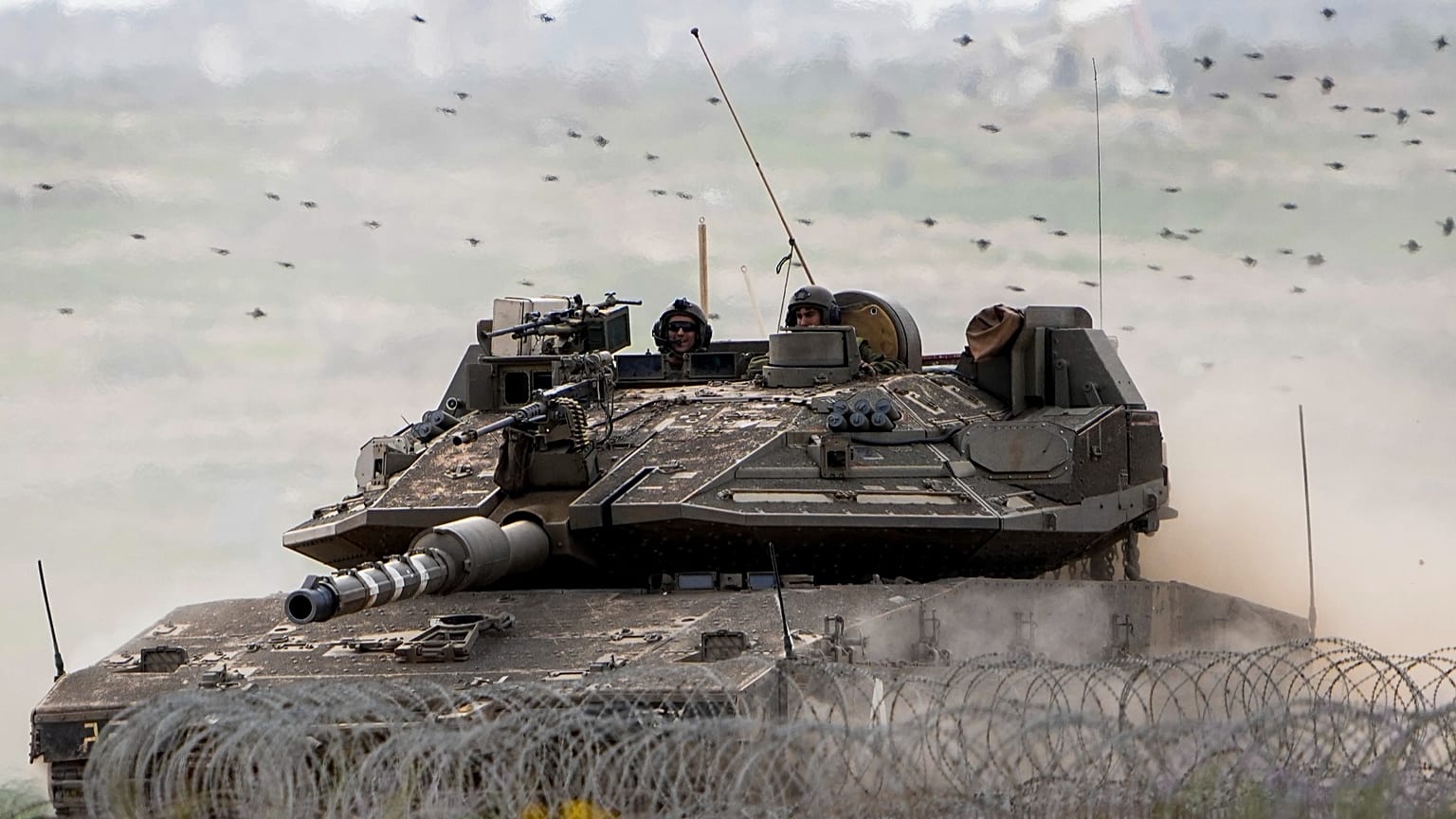 Un tanque israelí. 
