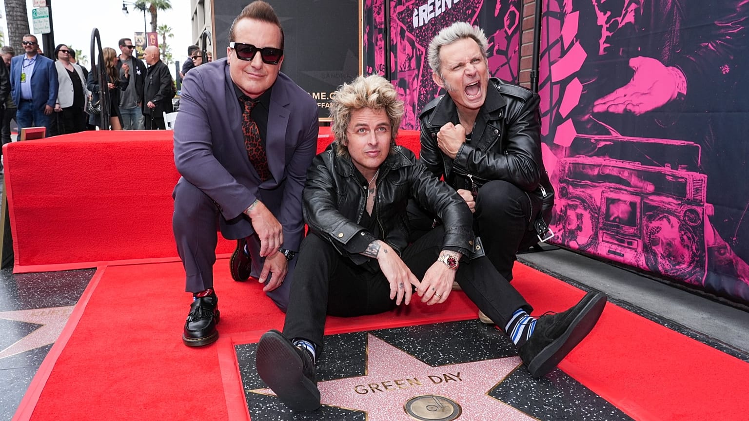 Green Day gets star on Walk of Fame with Ryan Reynolds' support
