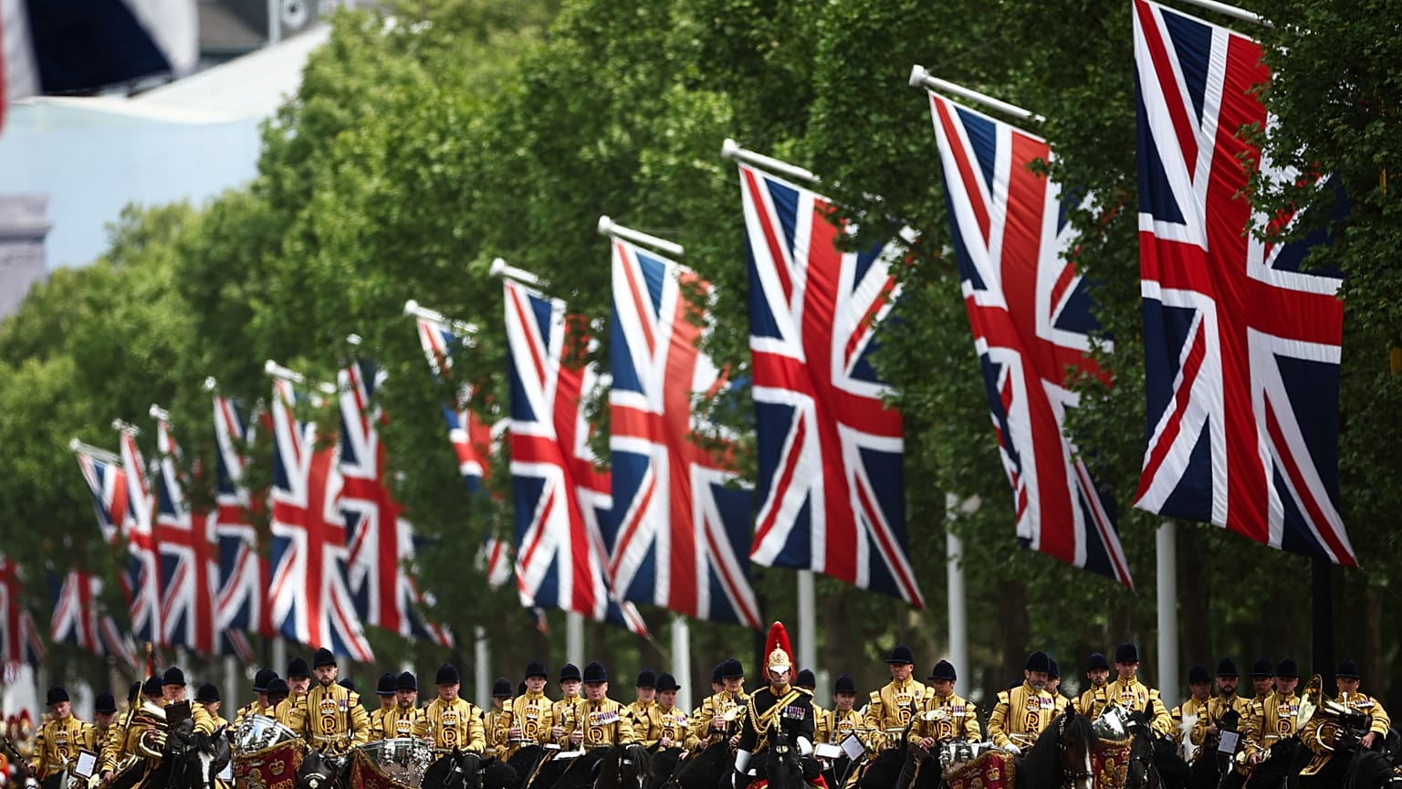 Feierliche Militärparade anlässlich des 80. Jahrestages des Kriegsendes, London, 5. Mai 2025 