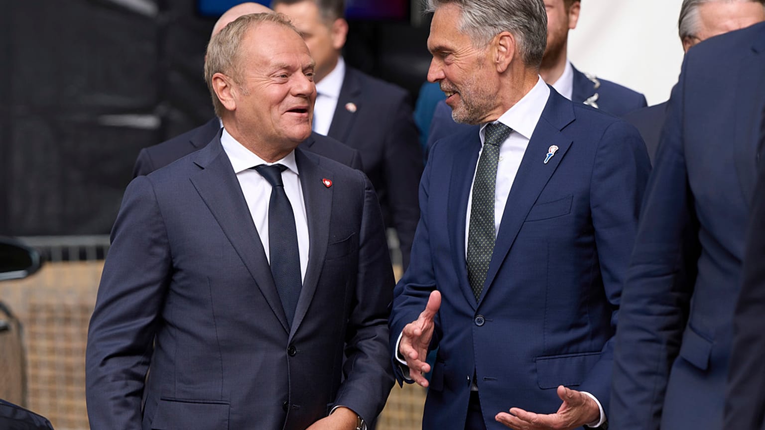 Donald Tusk und der niederländische Premierminister Dick Schoof