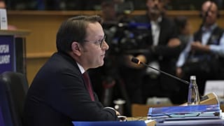Várhelyi Olivér tavaly novemberi, biztosjelölti meghallgatásán Brüsszelben