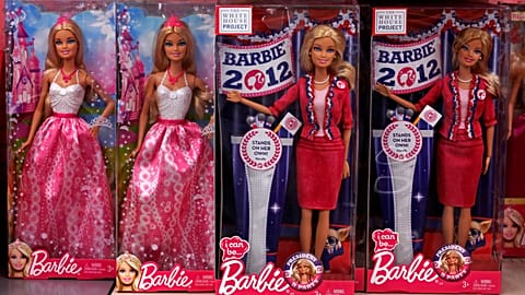 In this Tuesday, Jan. 28, 2014, file photo, Barbie dolls, a Mattel product, are displayed in a Walmart store in Robinson Township, Pa.