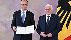 Friedrich Merz mit Bundespräsident Steinmeier