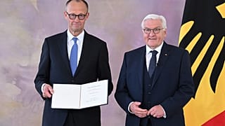 Friedrich Merz mit Bundespräsident Steinmeier