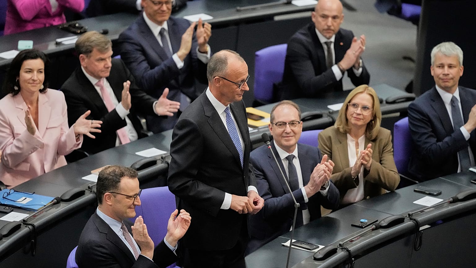 Friedrich Merz, a CDU vezetője a megválasztásáról tartott szavazás második fordulója után