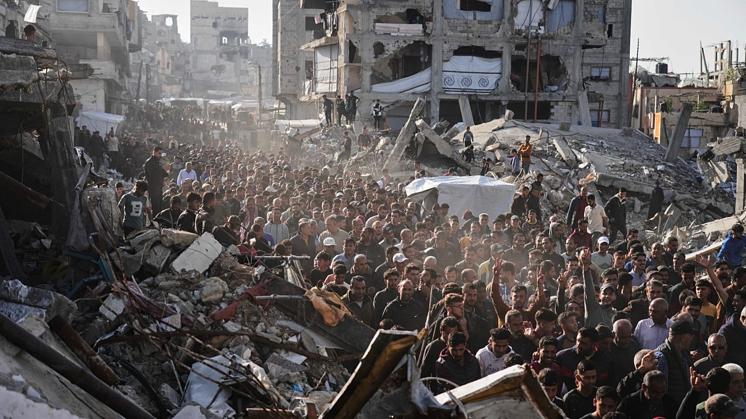 آوارگان فلسطینی در شمال نوار غزه