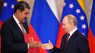 Nicolás Maduro venezuelai és Vlagyimir Putyin orosz elnök
