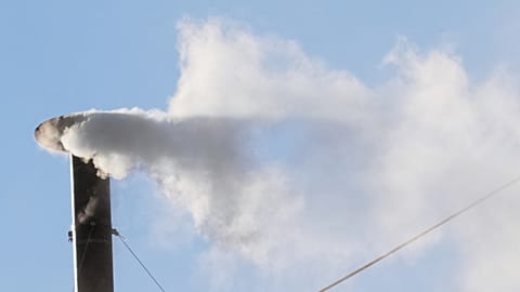 Fumée blanche annonçant l'élection du 267e pape