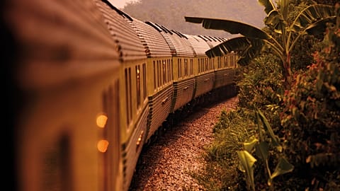 Der Eastern &amp; Oriental Express fährt durch Malaysia. 