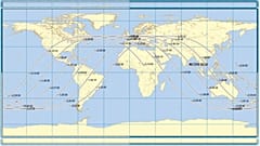 Kosmos 482 Venüs sondasınınDünya'da nereye düşebileceğine dair son tahminleri gösteren bir harita.