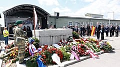 80º aniversário da libertação do campo de concentração de Mauthausen, na Áustria