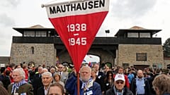 FILE: Members of the international Mauthausen committee arrive for a ceremony to commemorate the 70th anniversary of the liberation of the Nazi camp in Mauthausen, 10 May 2015