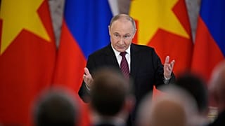 Putin en el acto del Día de la Victoria en Moscú