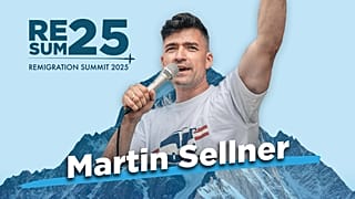 A Remigration Summit főszónoka: Martin Sellner osztrák identitárius aktivista