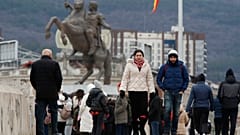 Macedonia del Norte - Skopje (foto de archivo)